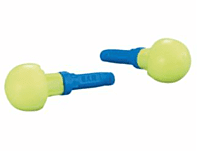 3M Push-In Ear Plugs The Yellow Plug, Corded, Box of 100-pr
