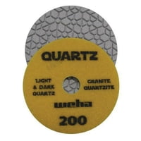 Weha Wet Polishing Pad - 4", 200 grit (Engineered Stone)