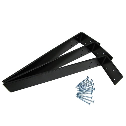 Countertop Support Bracket - 15" Overhang L-Shape - 3pk