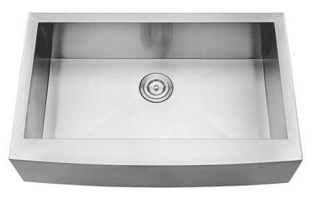 Large Single Bowl - 18g, HZR APRON Series, Zero Radius, 33" - 346882