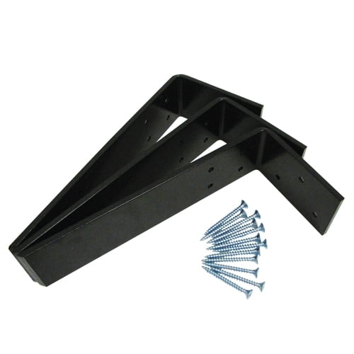 Countertop Support Bracket - 10" Overhang L-Shape - 3pk