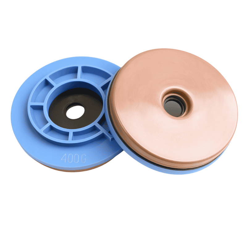 Copper Disc 5" Snail Lock, 800 Grit