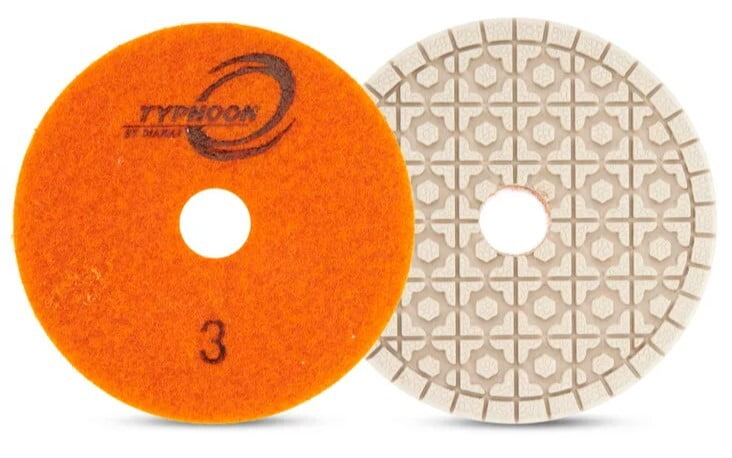 Typhoon ES White 3 Step Wet Polishing Pad - Step 3