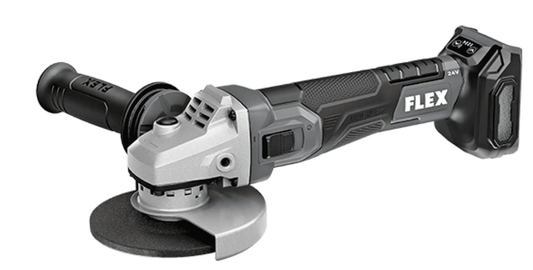 Flex Angle Grinder, Variable Speed- 5" Cordless/Brushless