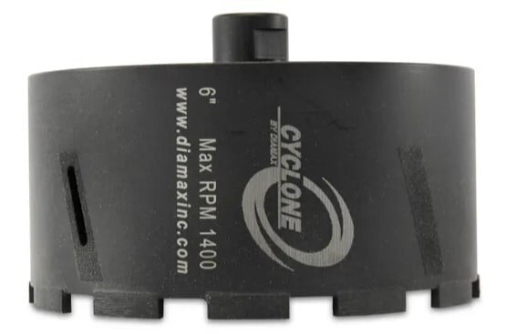 Cyclone Wet/Dry Core Bit - 6"