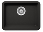 Medium Single Bowl Undermount Only Granite Composite - Black