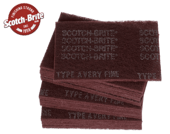 Scotch-Brite Hand Pad, Very Fine Maroon