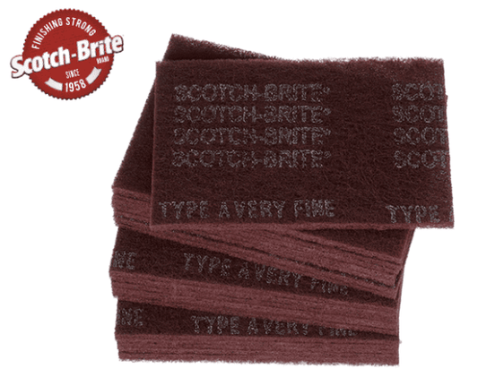 Scotch-Brite Hand Pad, Very Fine Maroon