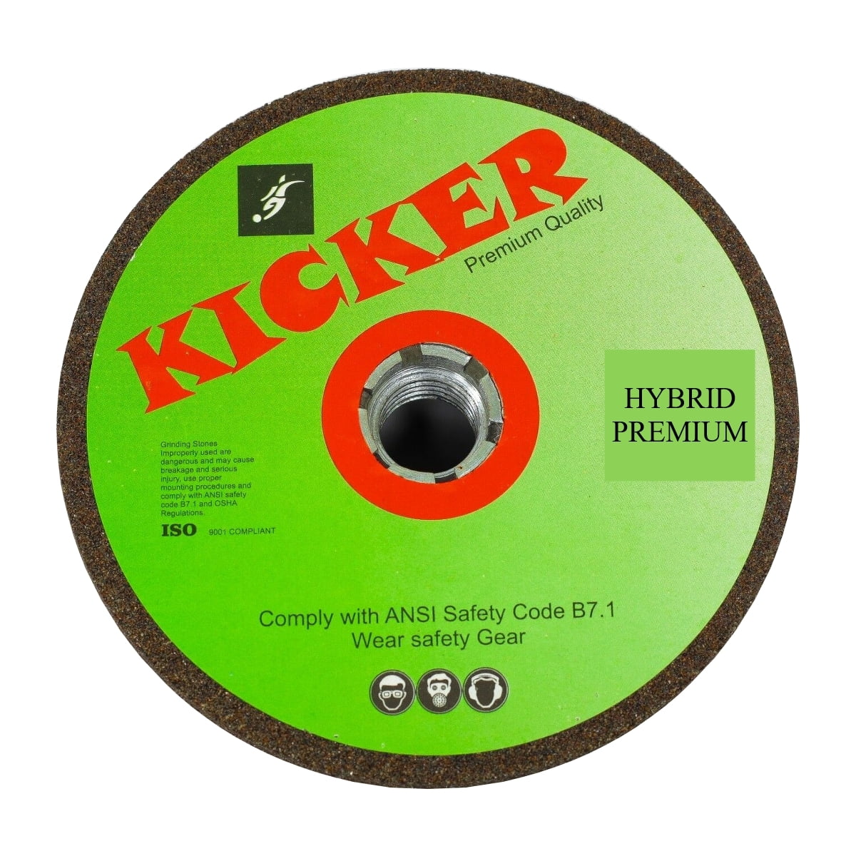 Grinding Wheel, Hybrid Green - 5", 24 grit
