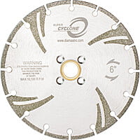Cyclone Super Electroplated Blade - 6" Marble