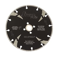 Stone Plus Electroplated Blade w/ Side Protection - 6" Marble