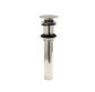 Pop-up / Push-up Drain - Nickel