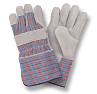 Cordova Industrial Cowhide Leather Palm Cotton Lined Gloves, 12 pairs
