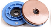 Copper Disc 5" Snail Lock, 50 Grit