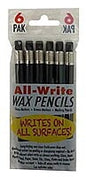 Marking Pencil - Black Grease - Bag of 6