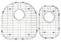 Grid Set for Double Offset Bowl, D-Shaped - Stainless V Series