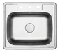 Medium Single Bowl-18g, H Series, Drop-In - 888915