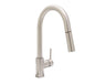 Faucet Kitchen Gooseneck w/ Pull-Down Sprayer - Modern B - Brushed Nickel