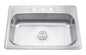 Large Single Bowl -18g Drop-In, H Series - 506107