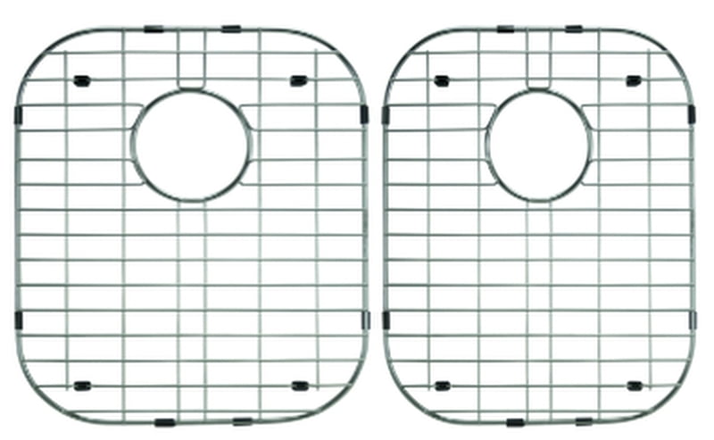 Grid Set for Double Offset Bowl, Straight Back, Big Left or Right - Stainless V Series