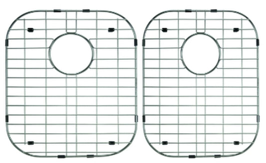 Grid Set for Double Offset Bowl, Straight Back, Big Left or Right - Stainless V Series