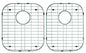 Grid Set for Double Offset Bowl, Straight Back, Big Left or Right - Stainless V Series