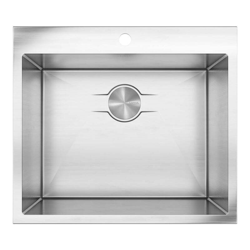 Medium Single Bowl - 16g LZ Series, 25" Drop-In with 1 Hole - 243663