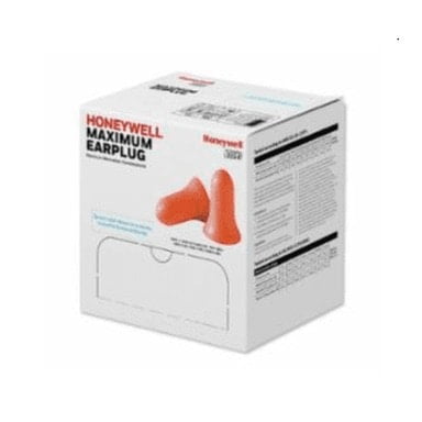 Honeywell Maximum Ear Plugs, Corded, Box of 100-pr