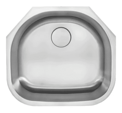 Single Bar Bowl, D-Shaped - 18g, H Series - 274294