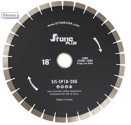 Stone Plus Granite Blade - 18" 20MM