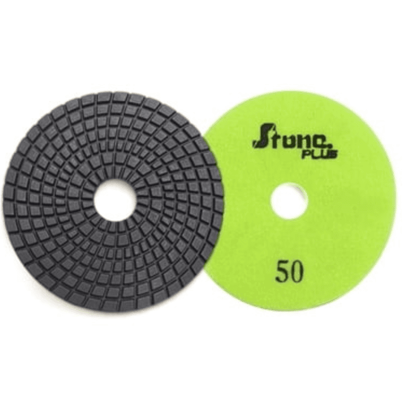 Stone Plus Wet Polishing Pad - 4", 100 grit