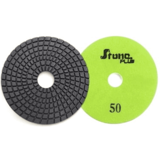 Stone Plus Wet Polishing Pad - 4", 100 grit