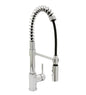 Faucet Kitchen Gooseneck w/ Pull-Down Sprayer - Commercial - Satin Nickel