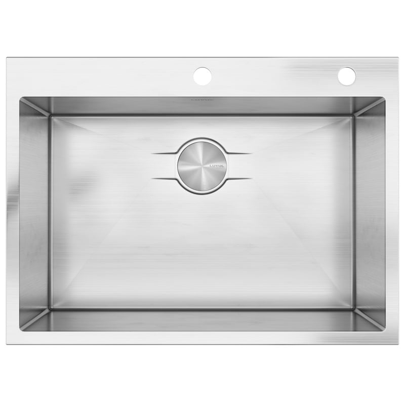 Large Single Bowl - 16g LZ Series, 30" Drop-In with 2 Holes - 735932