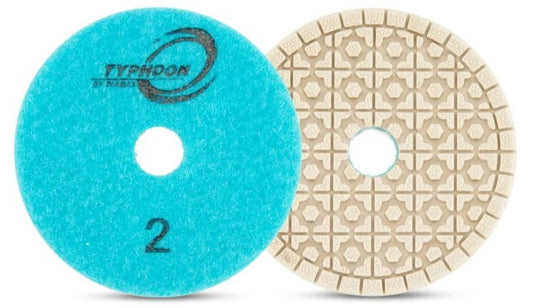 Typhoon ES White 3 Step Wet Polishing Pad - Step 2