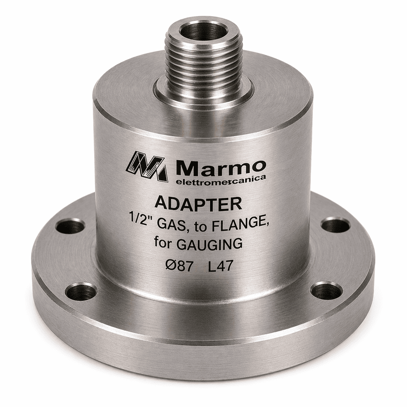 Marmo Elettromeccanica Adapter 1/2" Gas, to Flange, for Gauging  ?ò87 L47