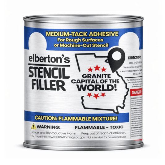 Elberton's Stencil Filler - Medium-Tack Adhesive, Gallon