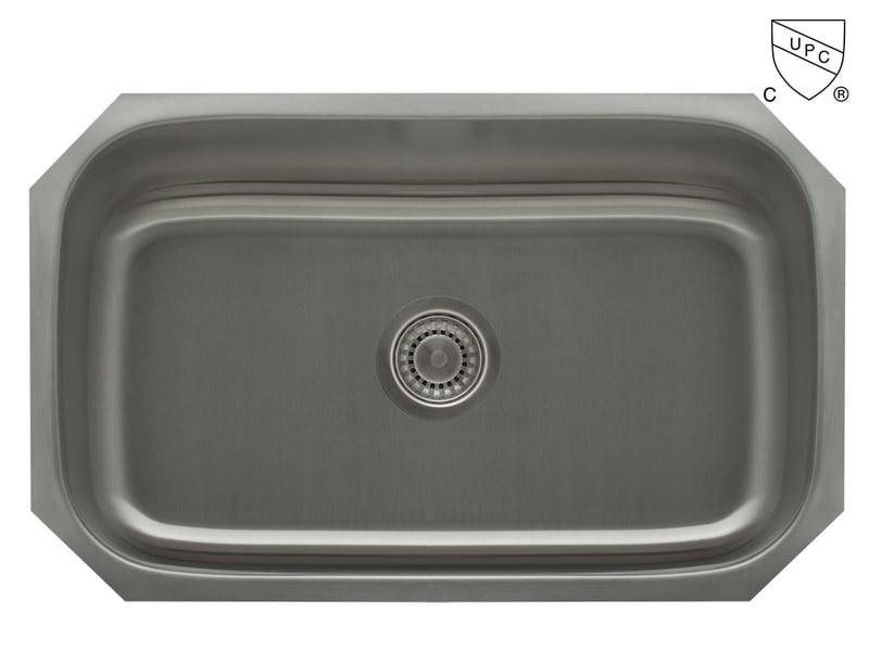 Large Single Bowl - 16g V Series, 30"