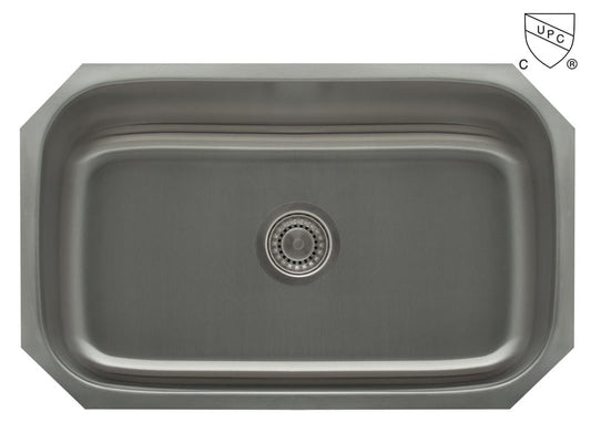 Large Single Bowl - 16g V Series, 30"