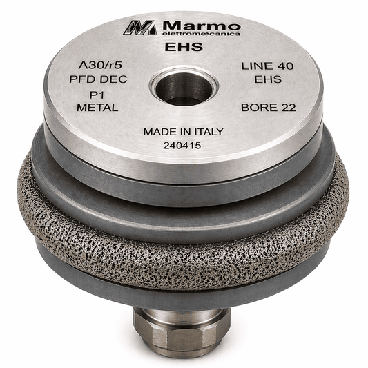Marmo Elettromeccanica EHS Profile Wheel - Line 40, P1 Metal, EHS, A30/r5 PFD DEC, Bore 22 Fitting