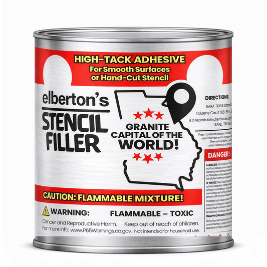 Elberton's Stencil Filler - High-Tack Adhesive, Gallon