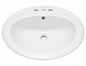 Oval Vanity 1812 Drop-In - White